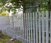 Забор для дачи под ключ из металлического штакетника 1700 руб м.п.